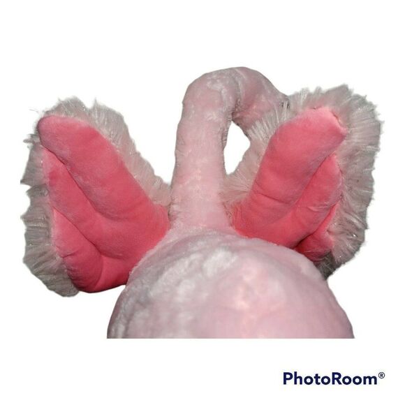 Pink Flamingo 25" Plush Stuffed Animal Sitting Shelf Chair Sitter Sparkle Wings - Picture 8 of 12